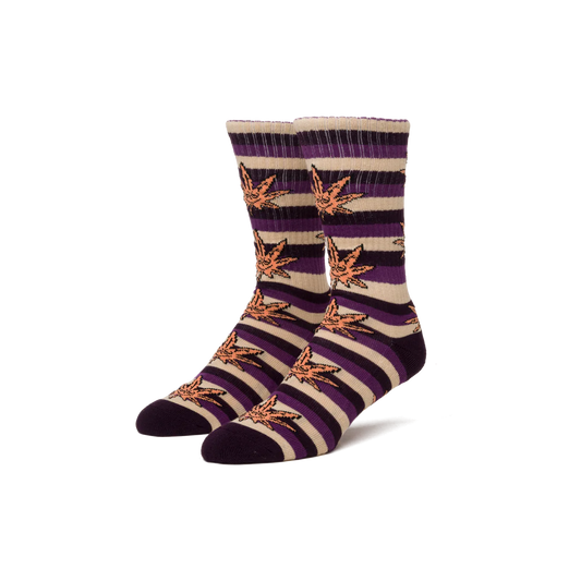 HUF Green Buddy Stripe Sock