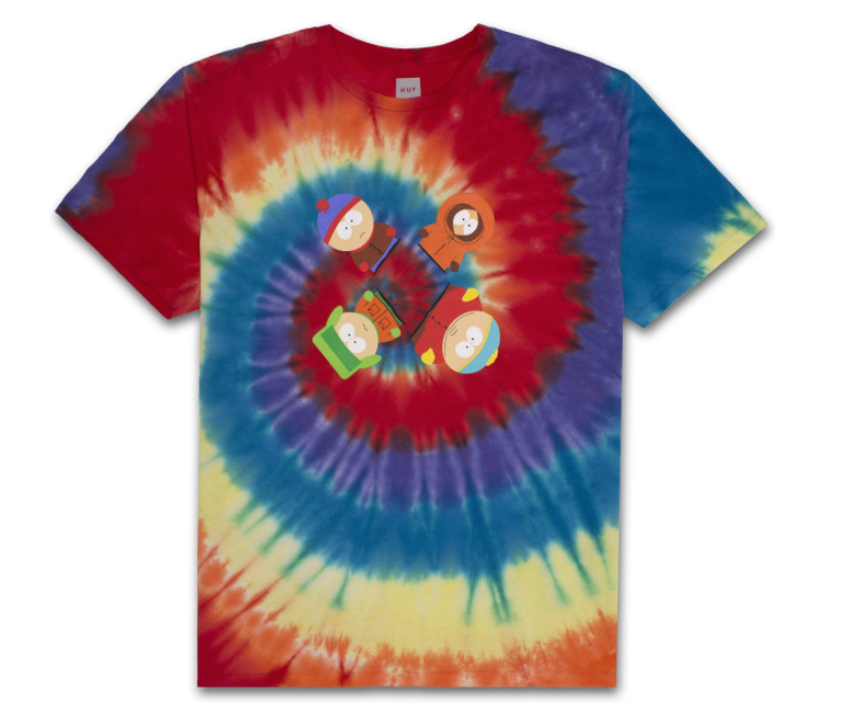 HUF x South Park Trippy Tie Dye Tee