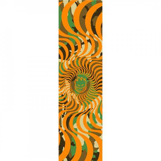 Spitfire 9x33 Big Head Classic Swirl Orange/Camo Grip
