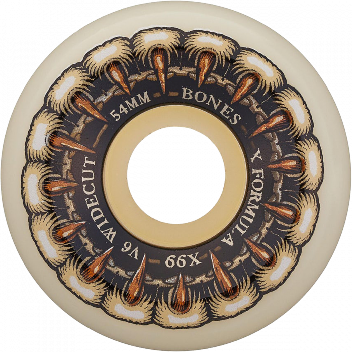 Bones XF X99 V6 Wide-Cut 54MM 99A Grippin Wolf Wheels