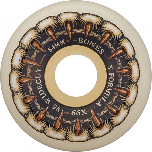 Bones XF X99 V6 Wide-Cut 54MM 99A Grippin Wolf Wheels