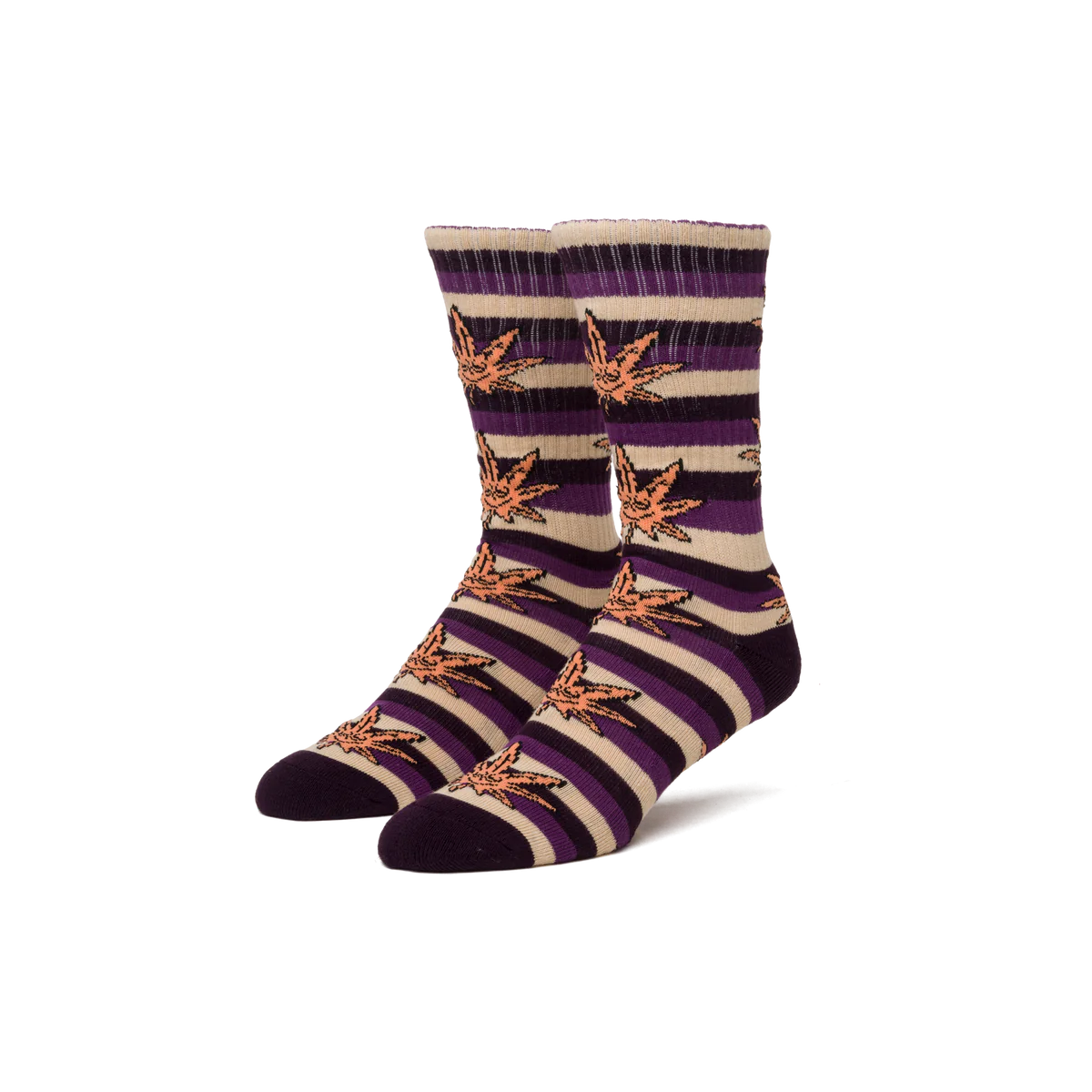 HUF Green Buddy Stripe Sock
