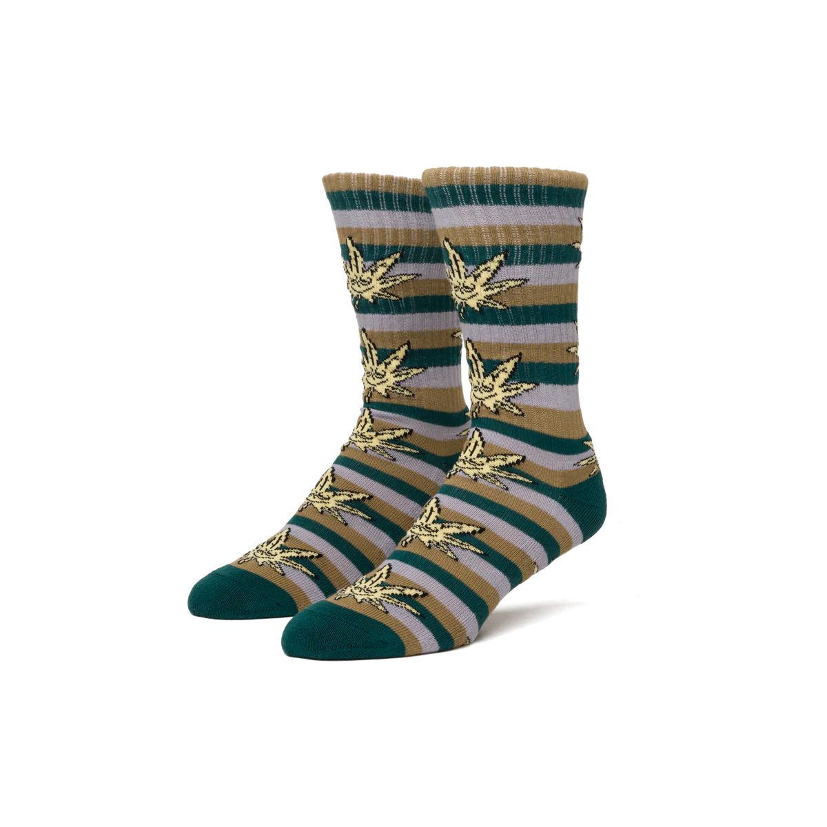 HUF Green Buddy Stripe Sock