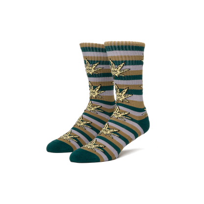 HUF Green Buddy Stripe Sock