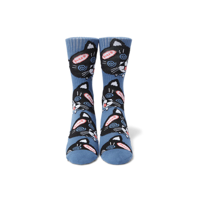 HUF Hypno Cat Crew Sock