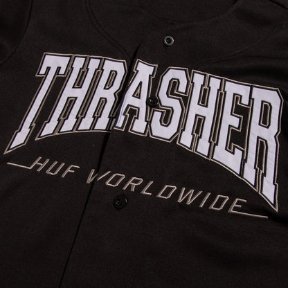 HUF x Thrasher Center Field Baseball Jersey