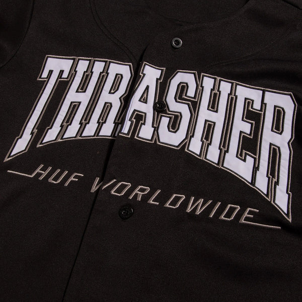 HUF x Thrasher Center Field Baseball Jersey