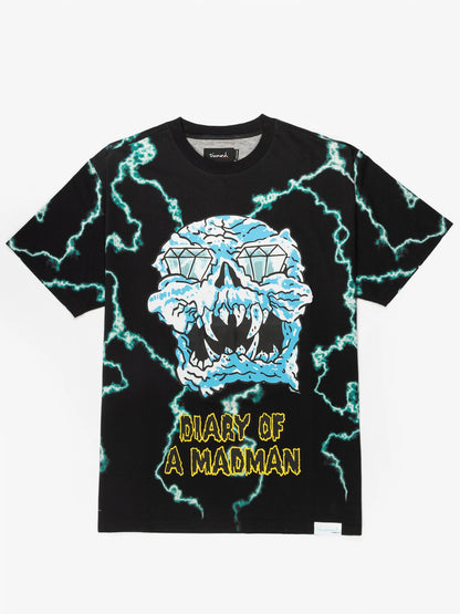 Diamond Supply Company Mad Lightning Allover Print Tee