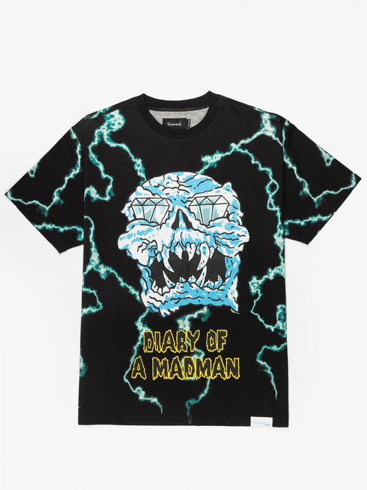 Diamond Supply Company Mad Lightning Allover Print Tee